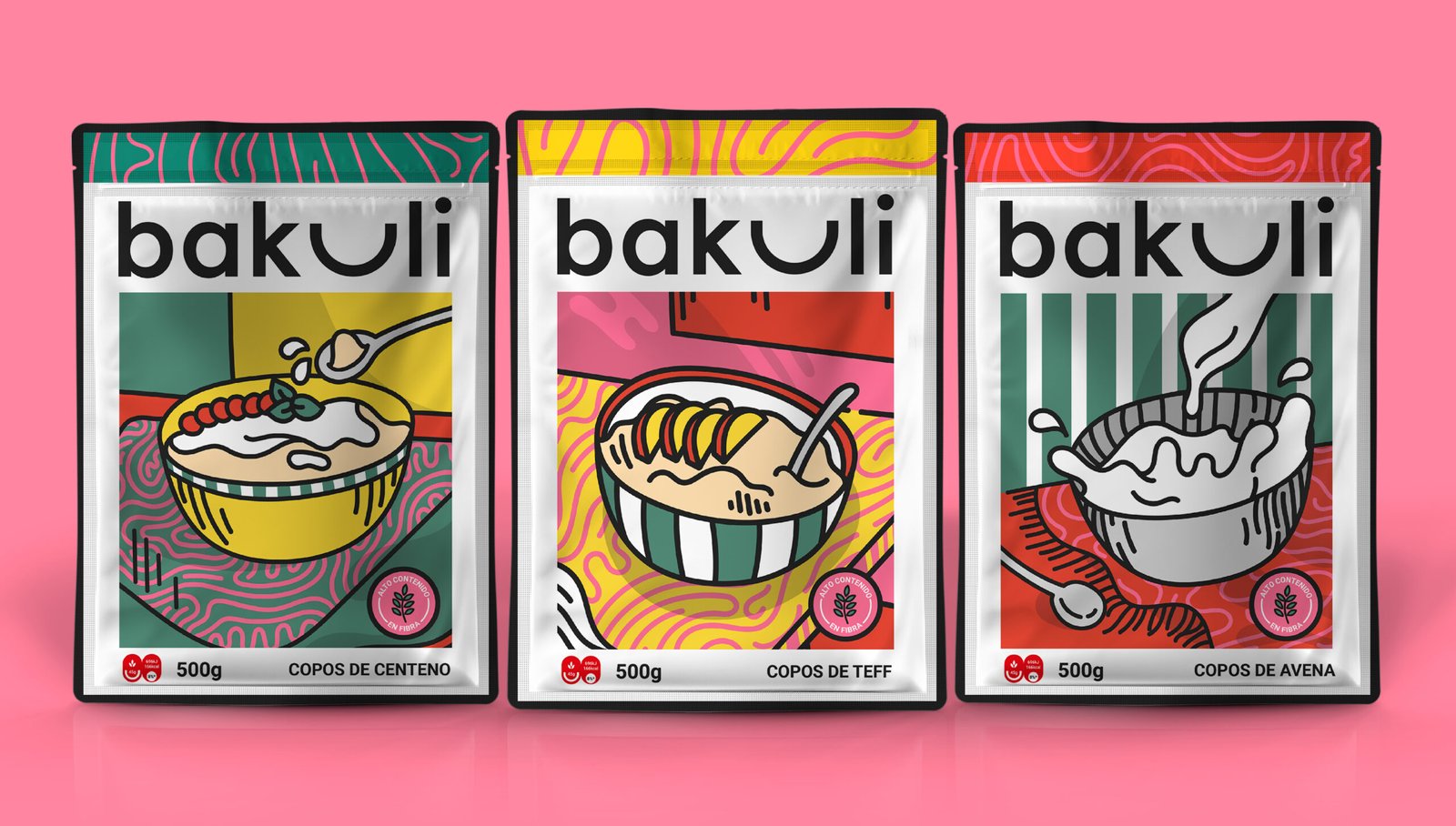 Plastic Stand-up Cosmetics Bag Mockup